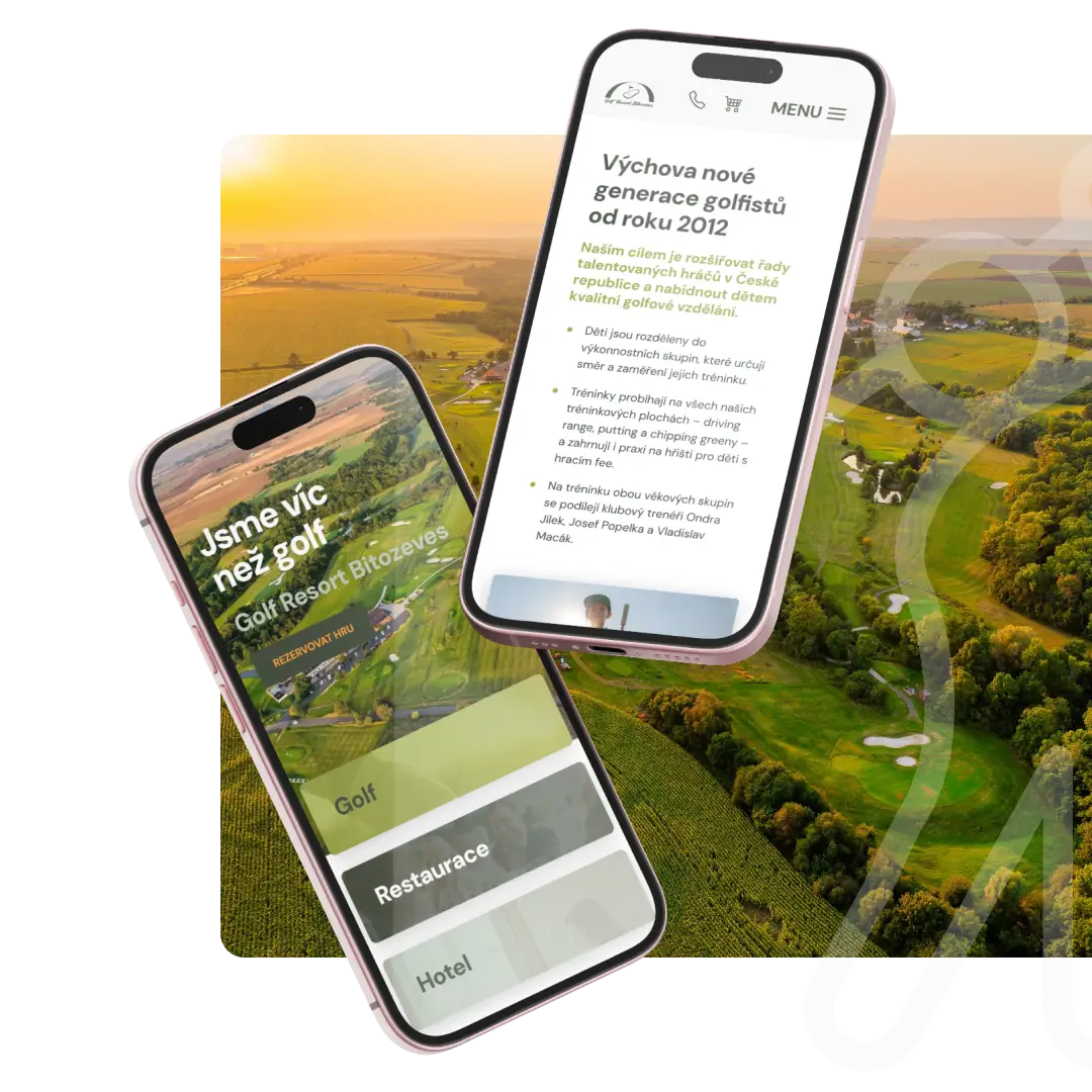Golf Greenway s.r.o./Jedním webem jsme propojili golf, hotel i restauraci – přehledně a rychleji k rezervaci